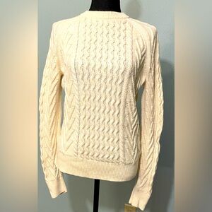 Gap Relaxed Cable-Knit Sweater - Medium